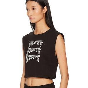 Puma Fenty by Rhianna Black Crop Muscle Tee